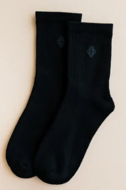 Adult Crew Socks in Midnight
