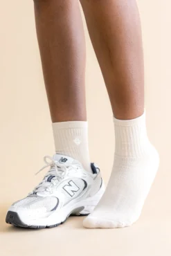 Adult Crew Socks in Oat