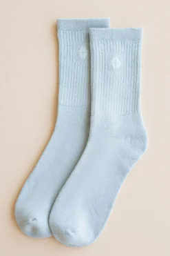 Adult Crew Socks in Storm