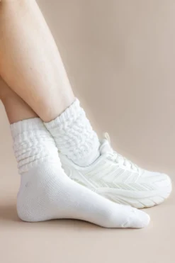 Adult Scrunch Socks in Cloud