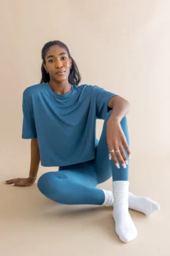 Adult Scrunch Socks in Cloud