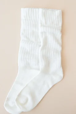 Adult Scrunch Socks in Cloud