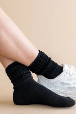 Adult Scrunch Socks in Midnight