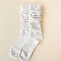 Adult Scrunch Socks in Oat