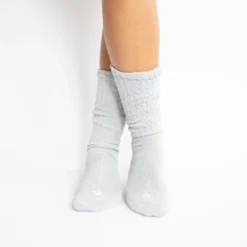 Adult Scrunch Socks in Storm
