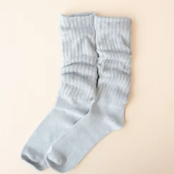 Adult Scrunch Socks in Storm