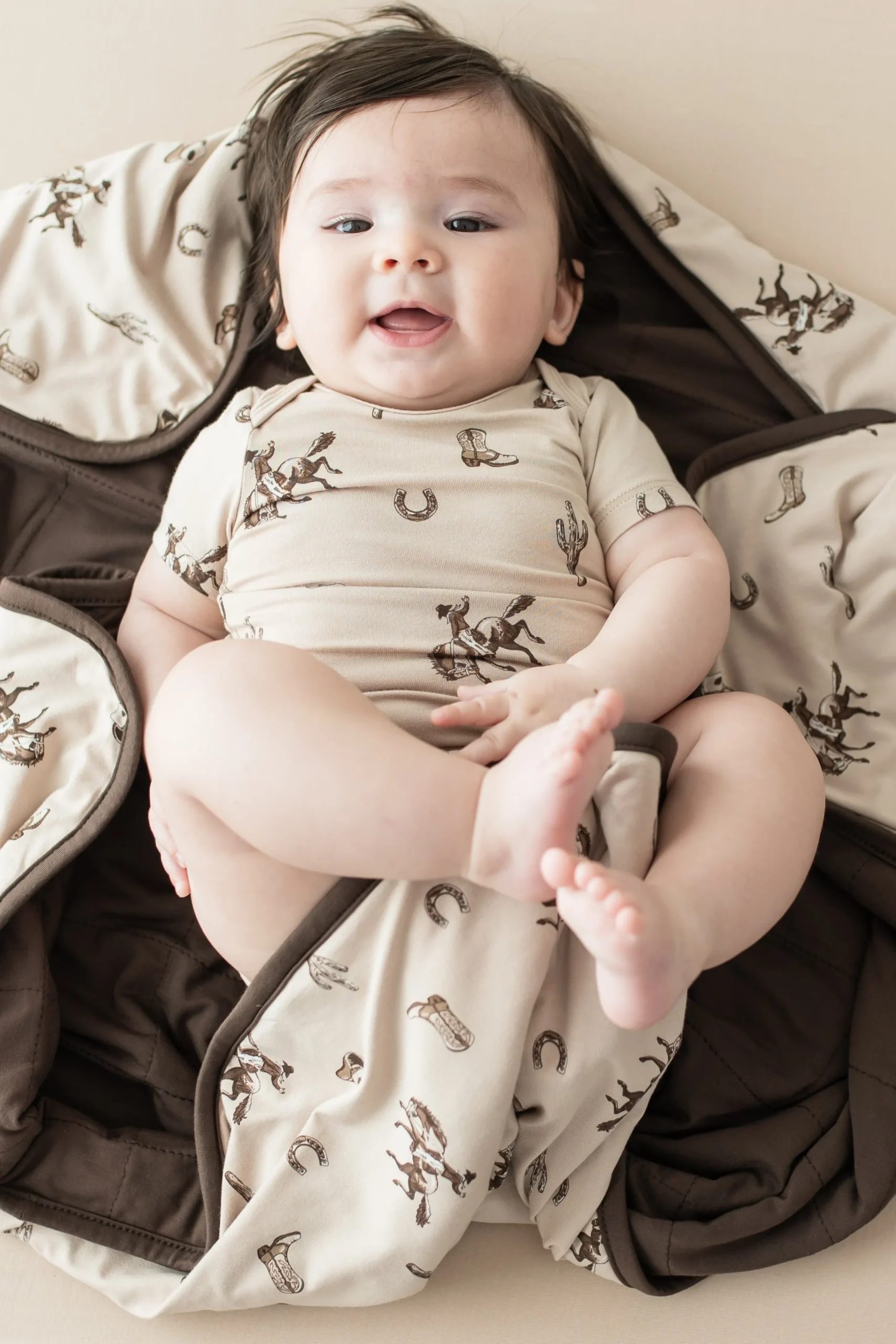 Baby Blanket in Classic Cowboy 1.0