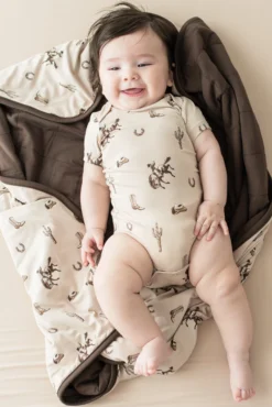Baby Blanket in Classic Cowboy 1.0