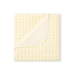Baby Blanket in Gingham Chamomile 1.0