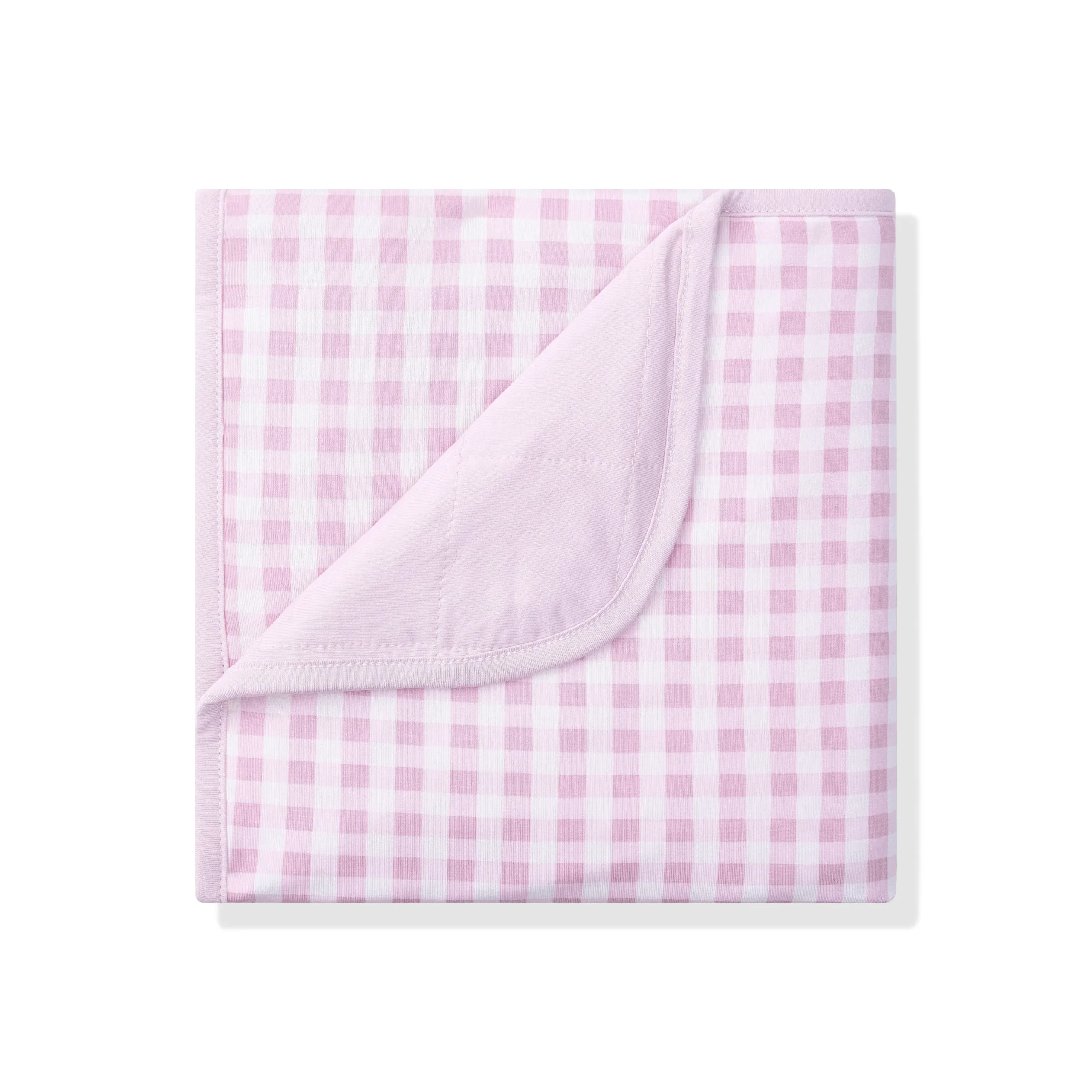Baby Blanket in Gingham Thistle 1.0