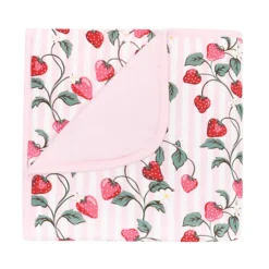 Baby Blanket in Strawberry Fields 1.0