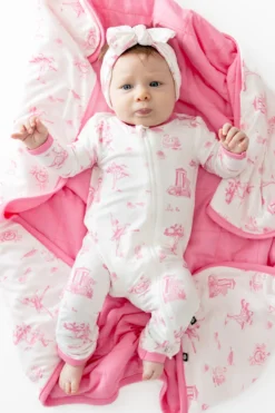 Baby Blanket in Toile Ballet
