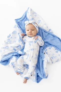 Baby Blanket in Toile Safari