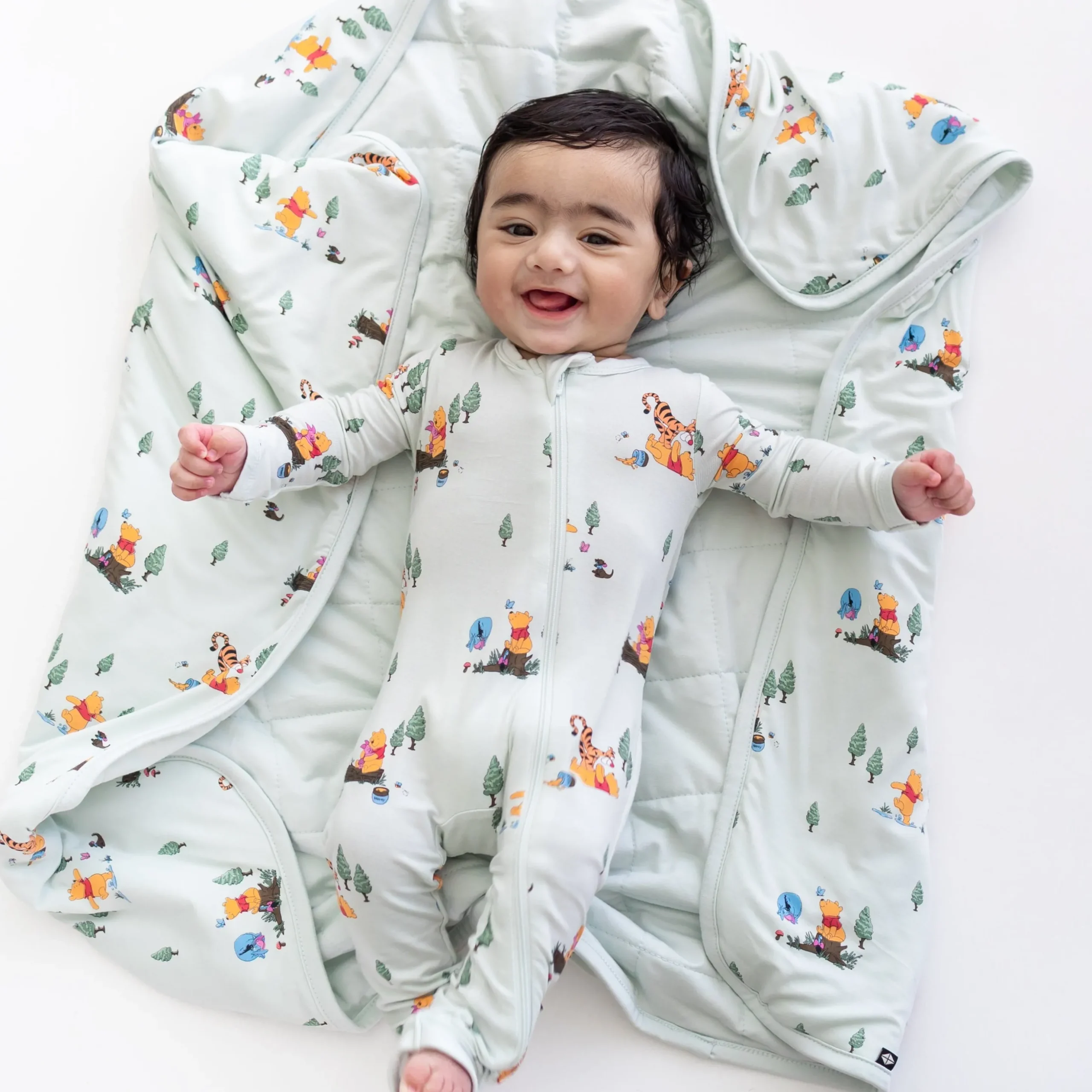 Baby Blanket in Winnie the Pooh Hundred Acre Wood 1.0