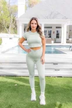 Bamboo Flex Baby Tee in Basil