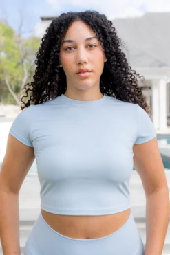 Bamboo Flex Baby Tee in Breeze