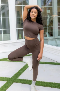 Bamboo Flex Baby Tee in Espresso