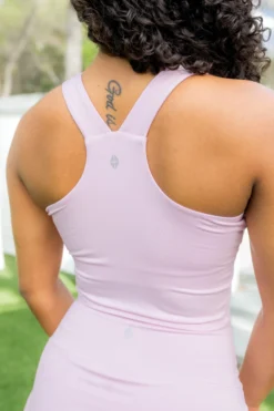 Bamboo Flex Bra Tank in Thistle