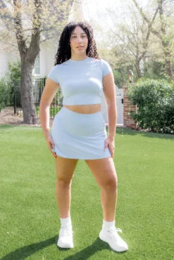 Bamboo Flex Skort in Breeze