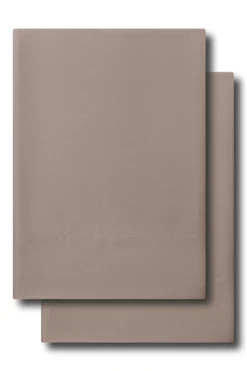 Bamboo Sateen Pillowcase Set in Truffle