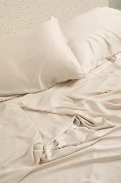 Bamboo Sateen Sheet Set in Champagne