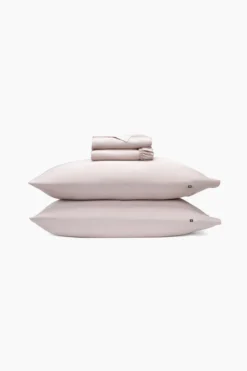 Bamboo Sateen Sheet Set in Rose Quartz