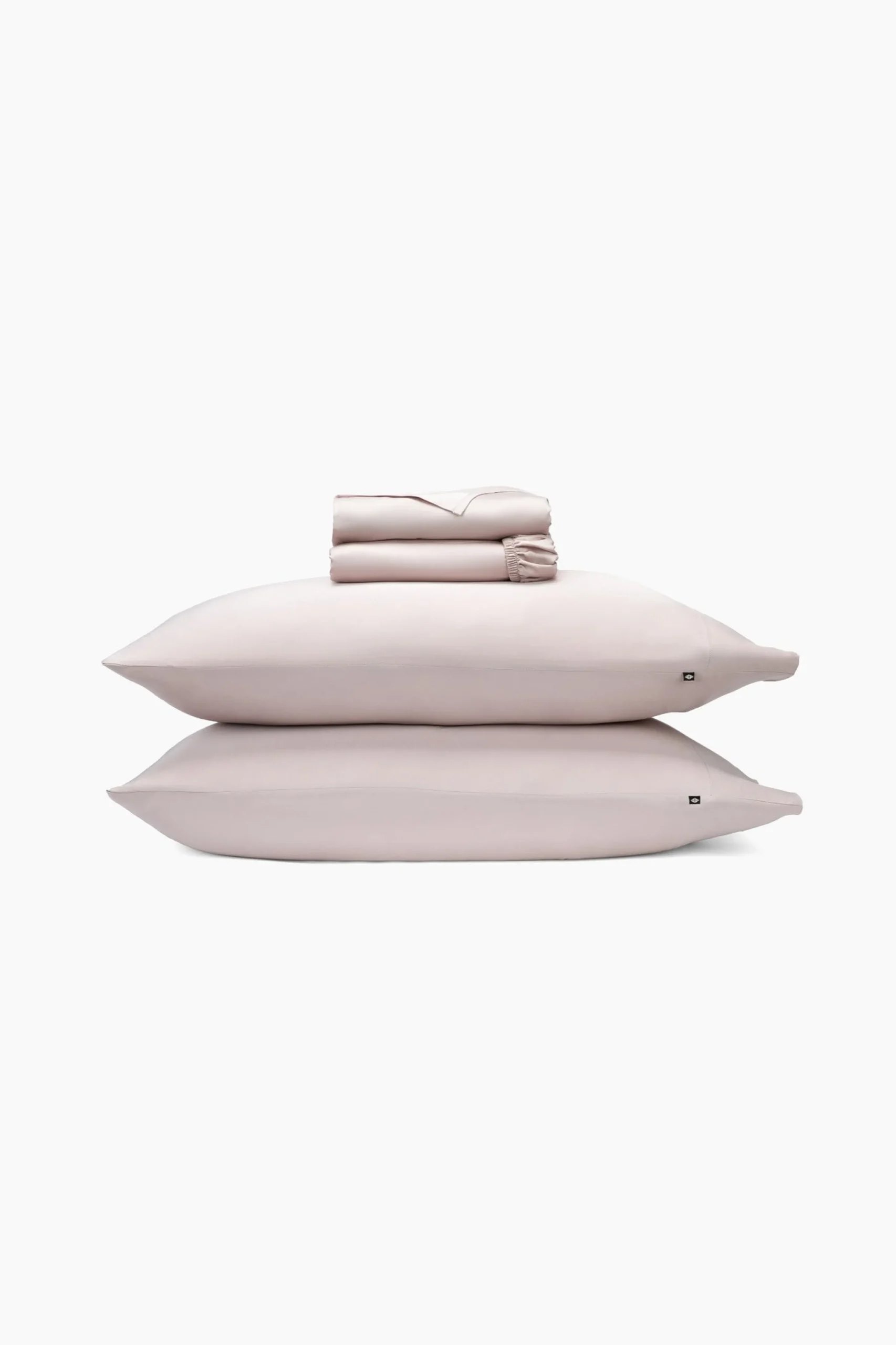 Bamboo Sateen Sheet Set in Rose Quartz