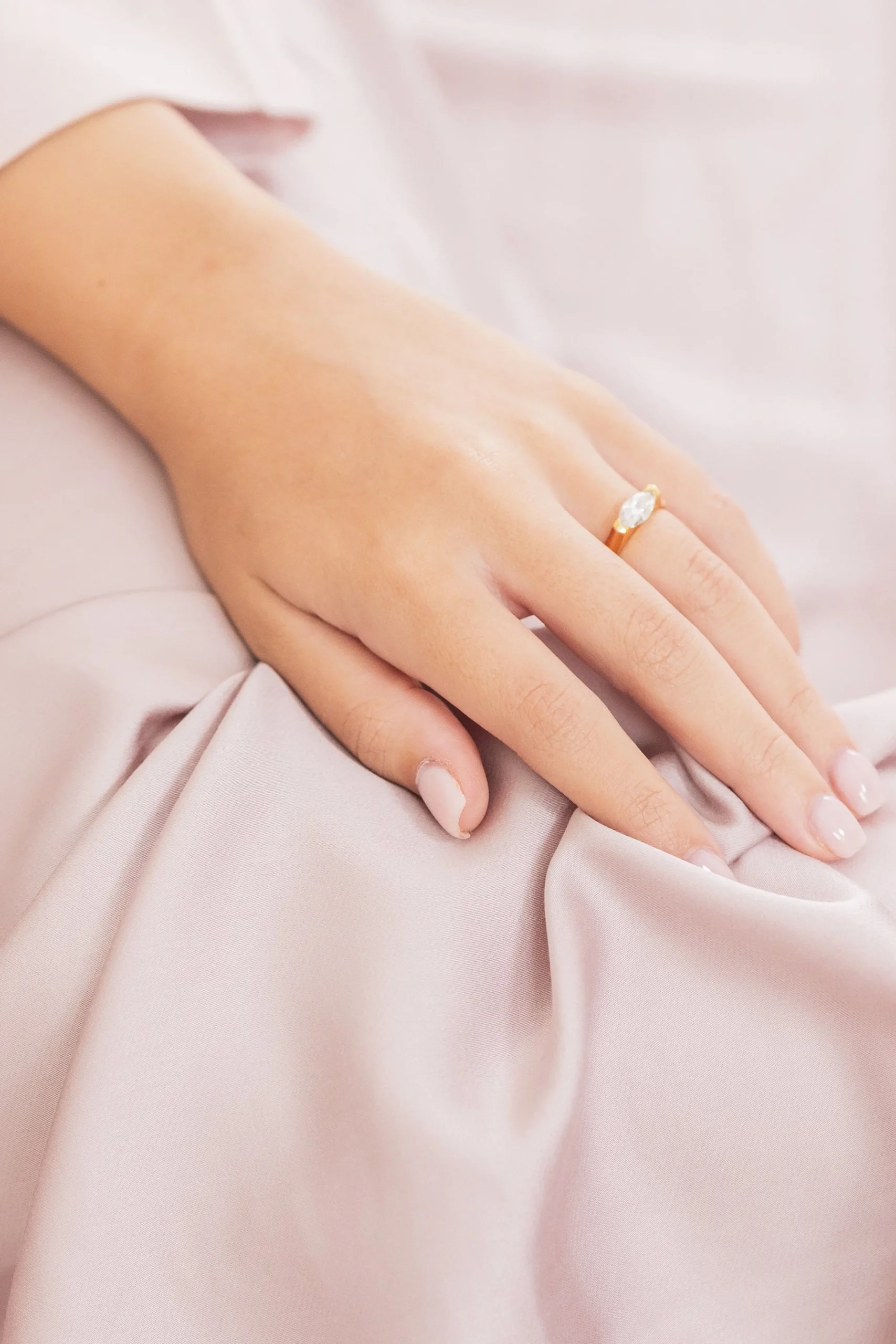 Bamboo Sateen Sheet Set in Rose Quartz