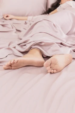 Bamboo Sateen Sheet Set in Rose Quartz