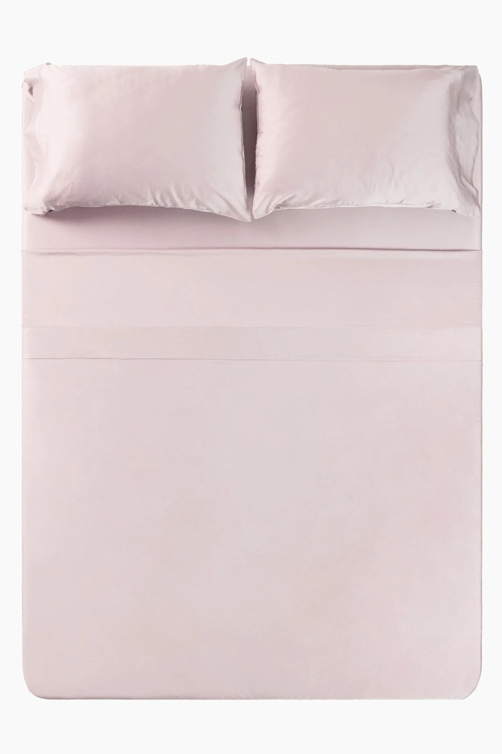Bamboo Sateen Sheet Set in Rose Quartz