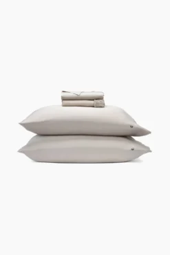Bamboo Sateen Sheet Set in Sand Stone