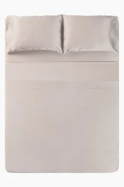 Bamboo Sateen Sheet Set in Sand Stone
