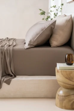 Bamboo Sateen Sheet Set in Truffle