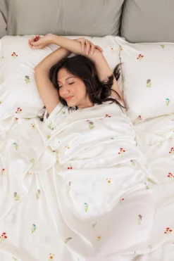 Bamboo Sateen Sheet Set in Wildflower