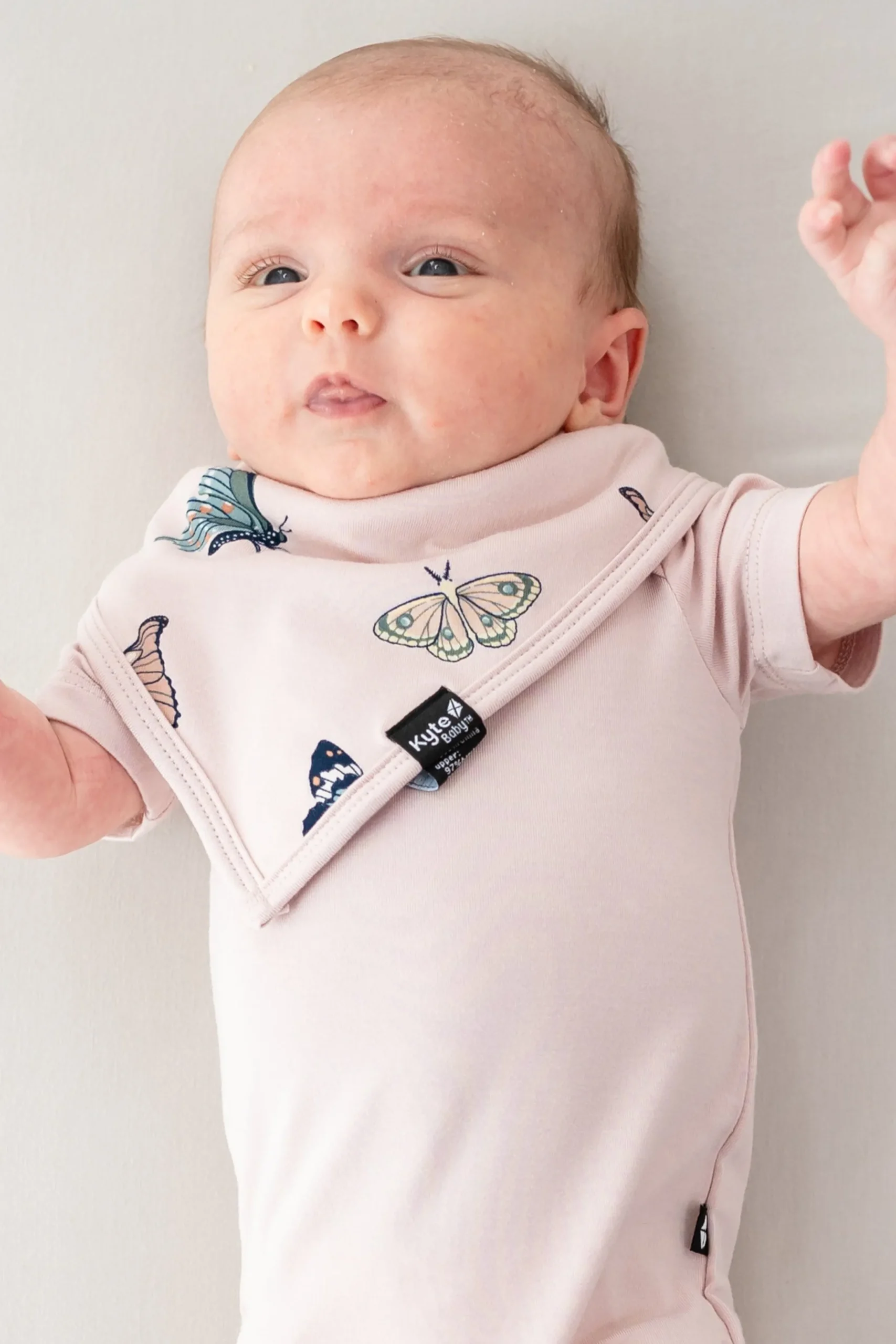Bib in Blush Butterfly