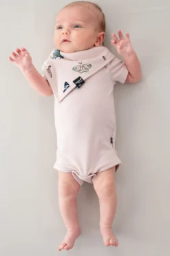 Bib in Blush Butterfly