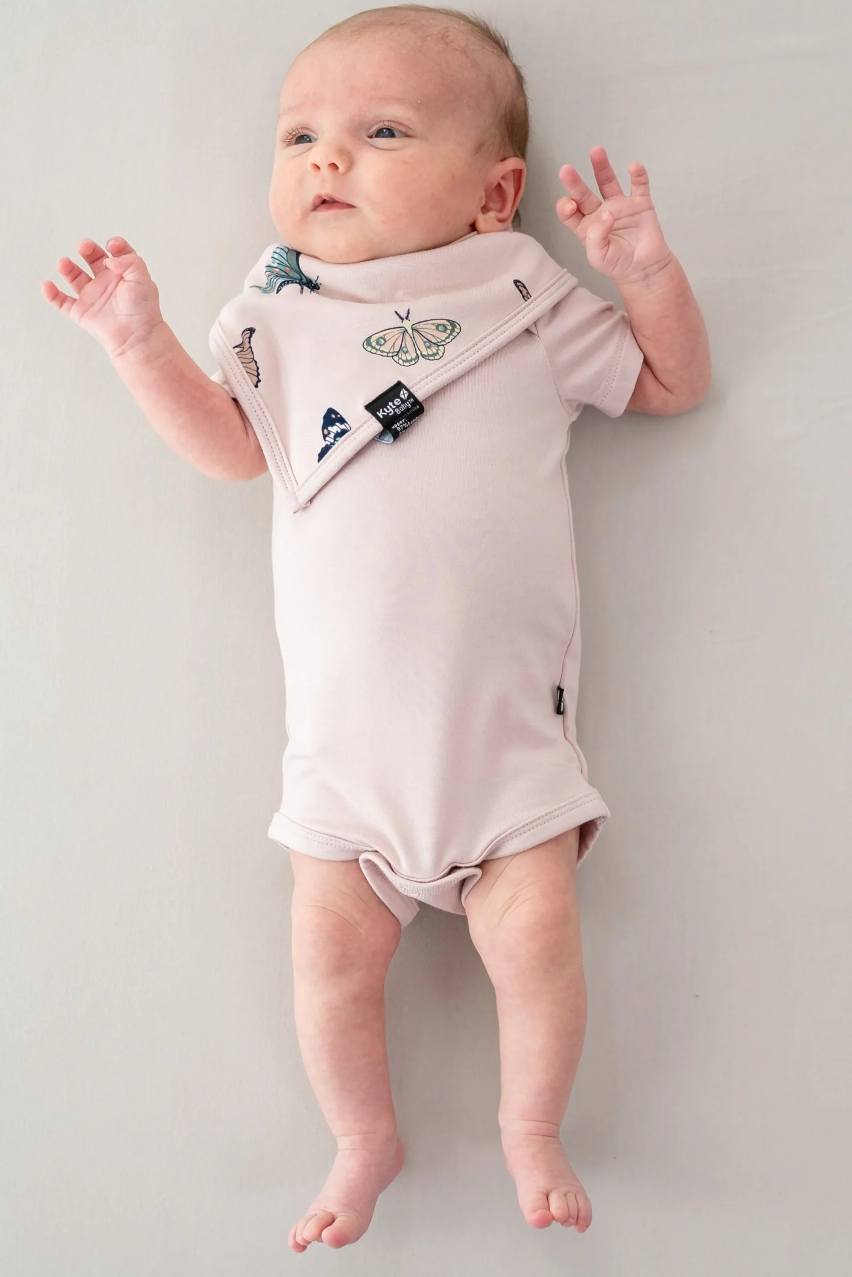Bib in Blush Butterfly