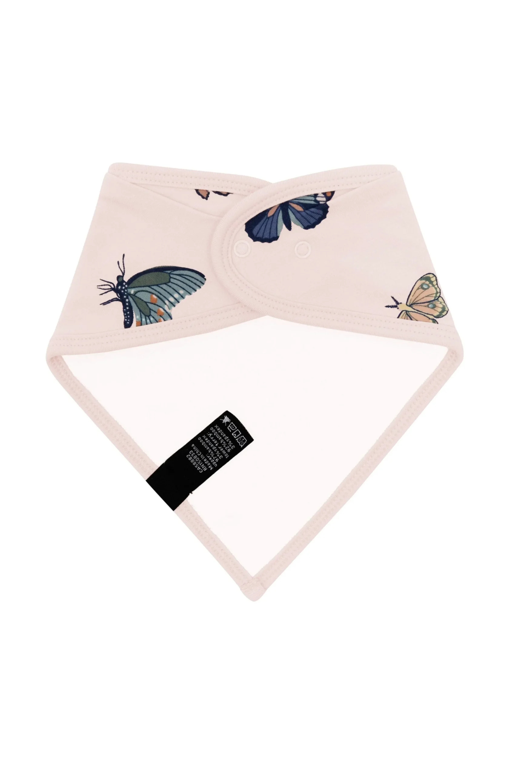 Bib in Blush Butterfly