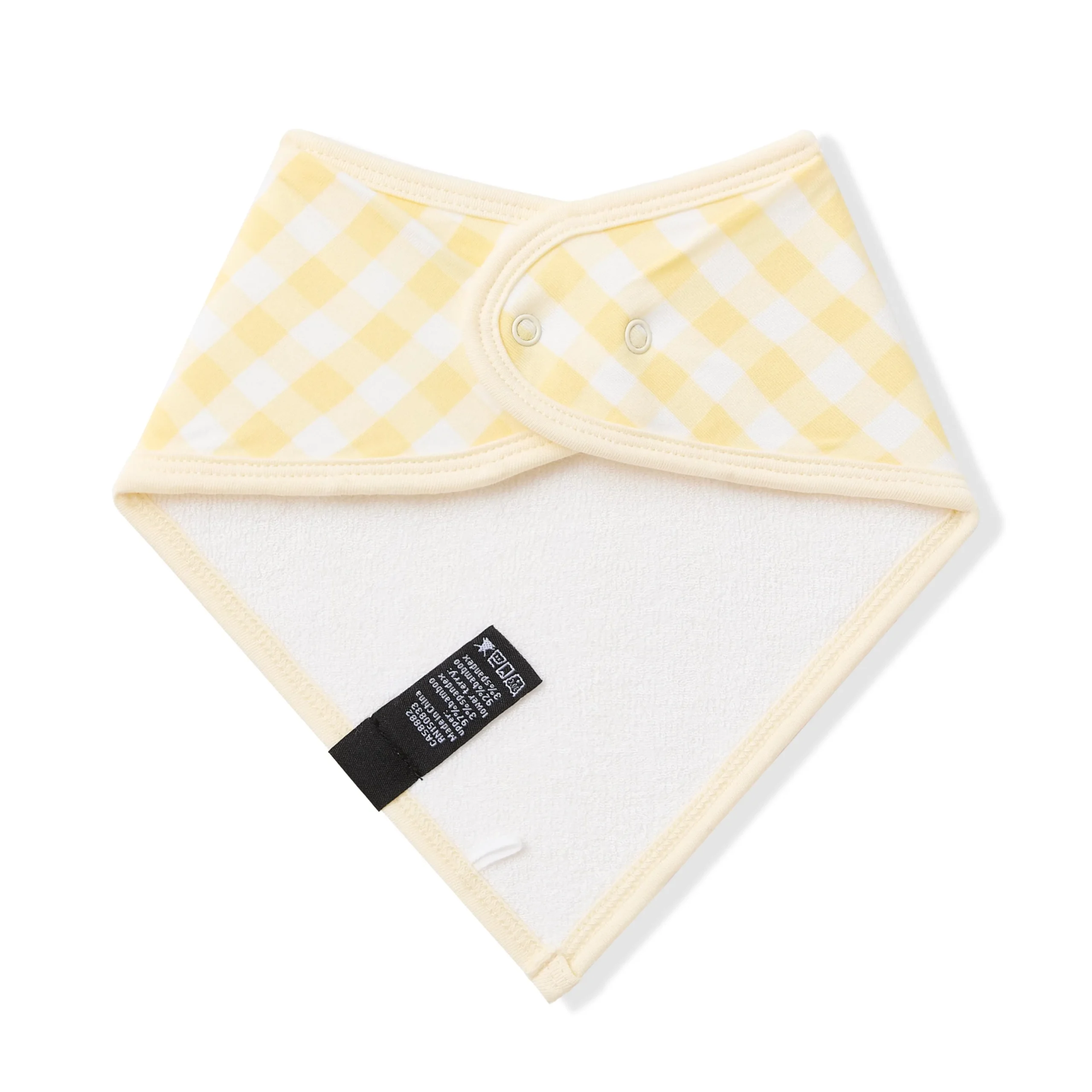 Bib in Gingham Chamomile