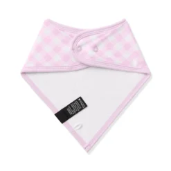 Bib in Gingham Thistle