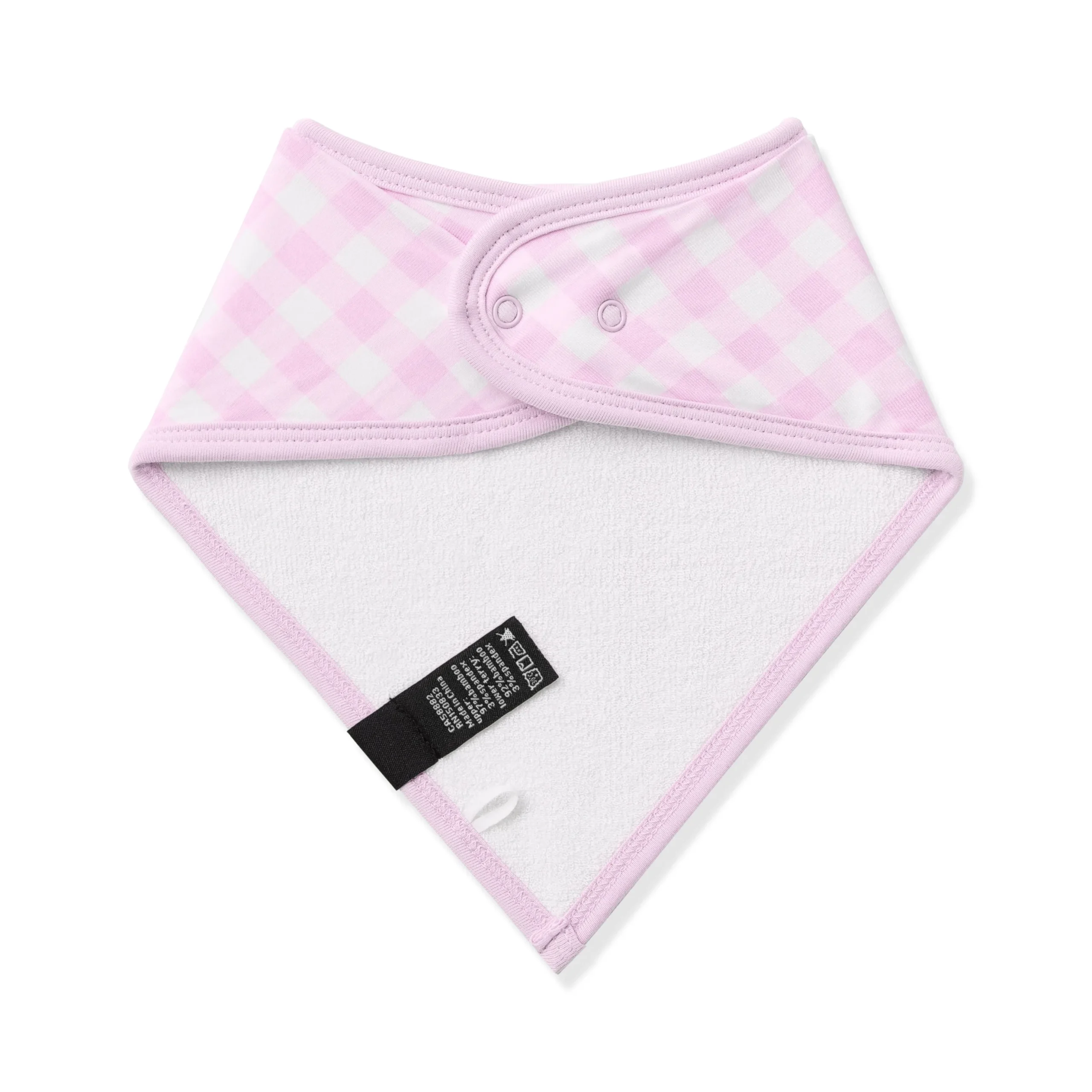 Bib in Gingham Thistle