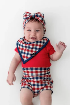 Bib in Patriotic Gingham
