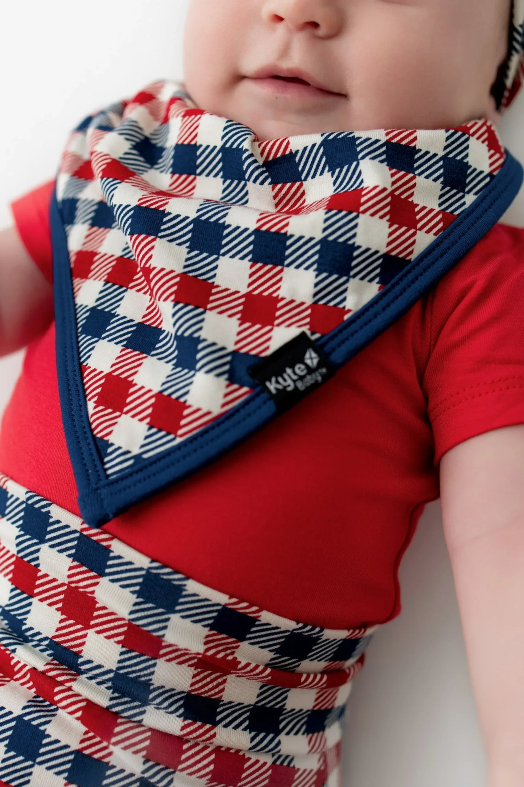 Bib in Patriotic Gingham