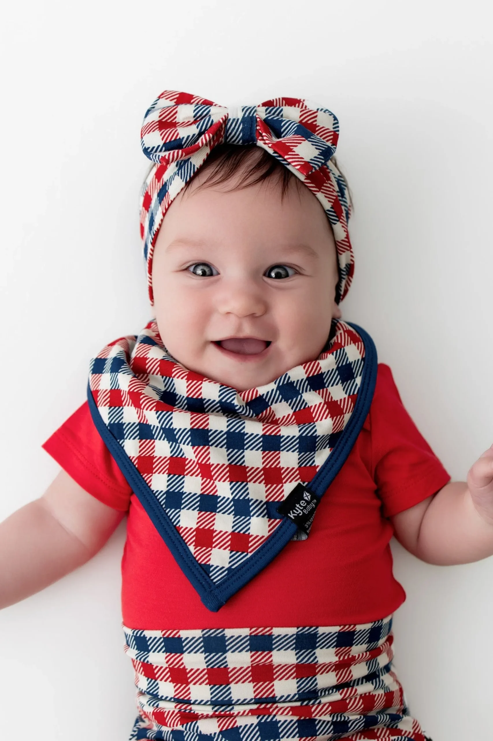 Bib in Patriotic Gingham