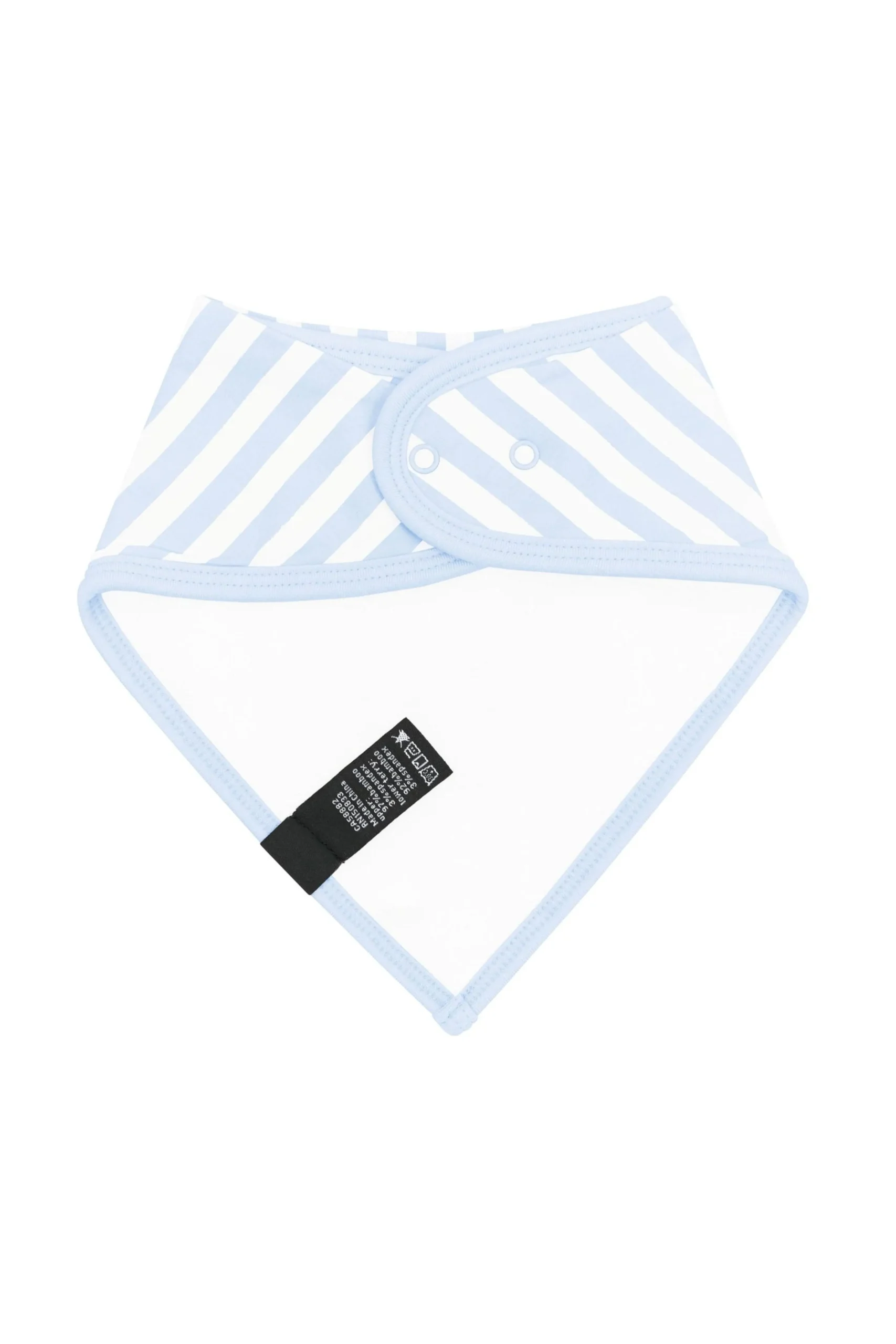 Bib in Small Mist Stripe