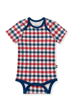 Bodysuit in Patriotic Gingham