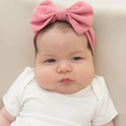 Bow Headband in Apple Blossom