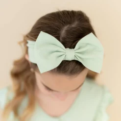 Bow Headband in Basil