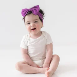 Bow Headband in Berry