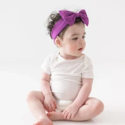 Bow Headband in Berry